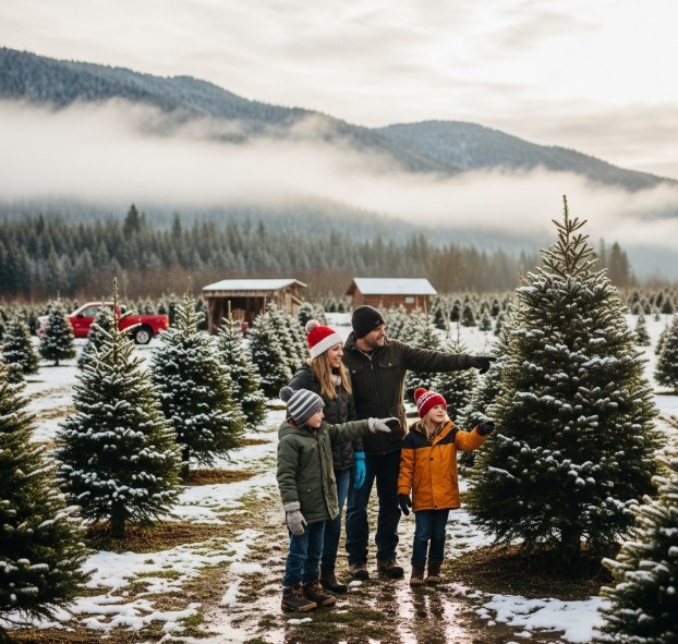 Early Christmas tree shopping in WA State