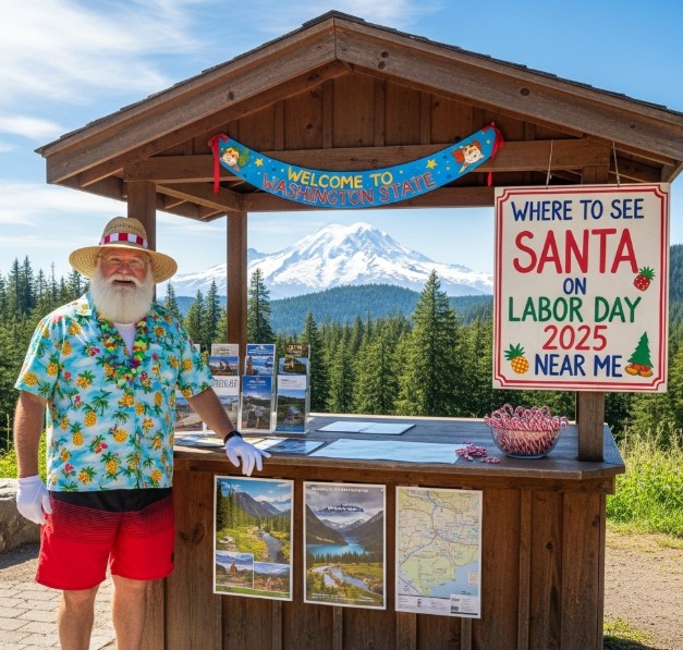 Where to See Santa on Labor Day 2025 Near Me WA State