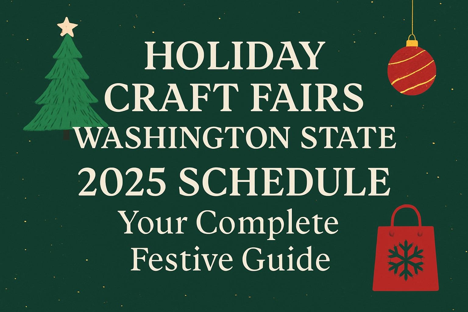 Holiday Craft Fairs Washington State 2025 Schedule: Your Complete Festive Guide 🎄🛍️