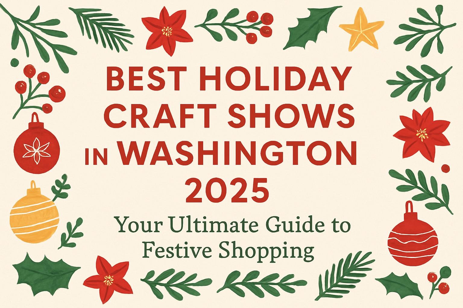 Best Holiday Craft Shows in Washington 2025: Your Ultimate Guide to Festive Shopping 🎄🛍️