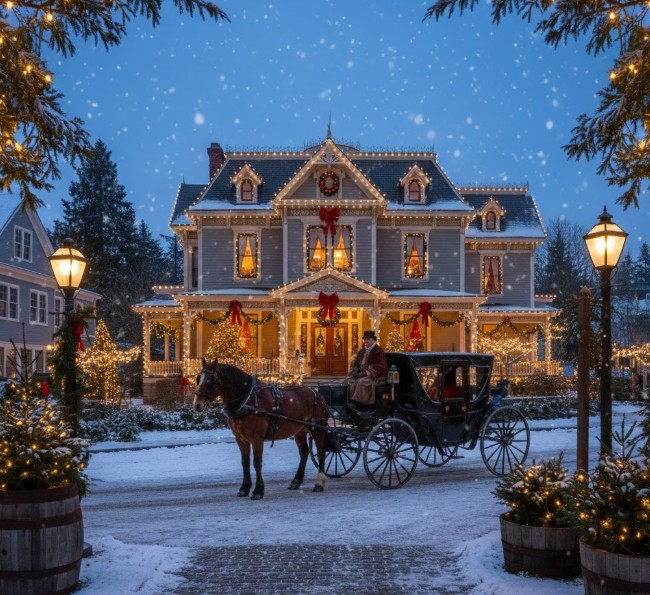 Victorian Christmas getaway in Port Townsend Washington State. - Romantic Christmas Getaways in Washington State