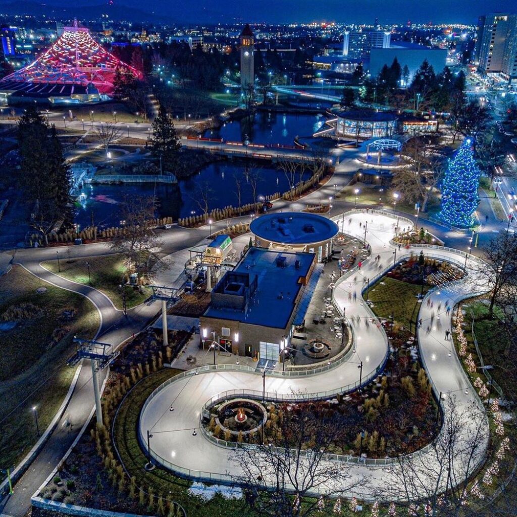 Spokane Numerica tree lighting 2025 - Washington Christmas Festivals 2025